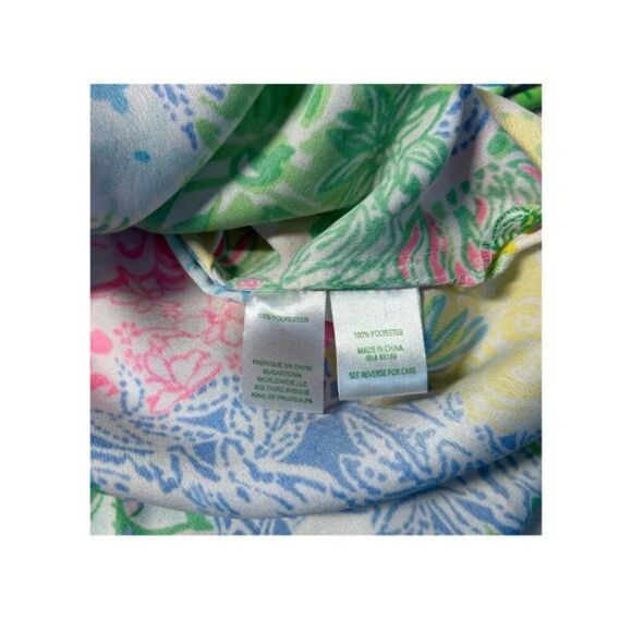 Lilly Pulitzer Sleeveless Donna Top Cheek To Cheek Top Sz M Retail $118 - Picture 5 of 6